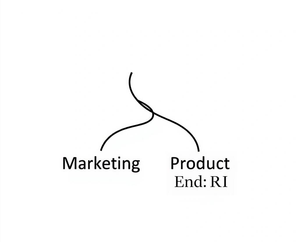 Abstract diagram illustrating user journey mapping